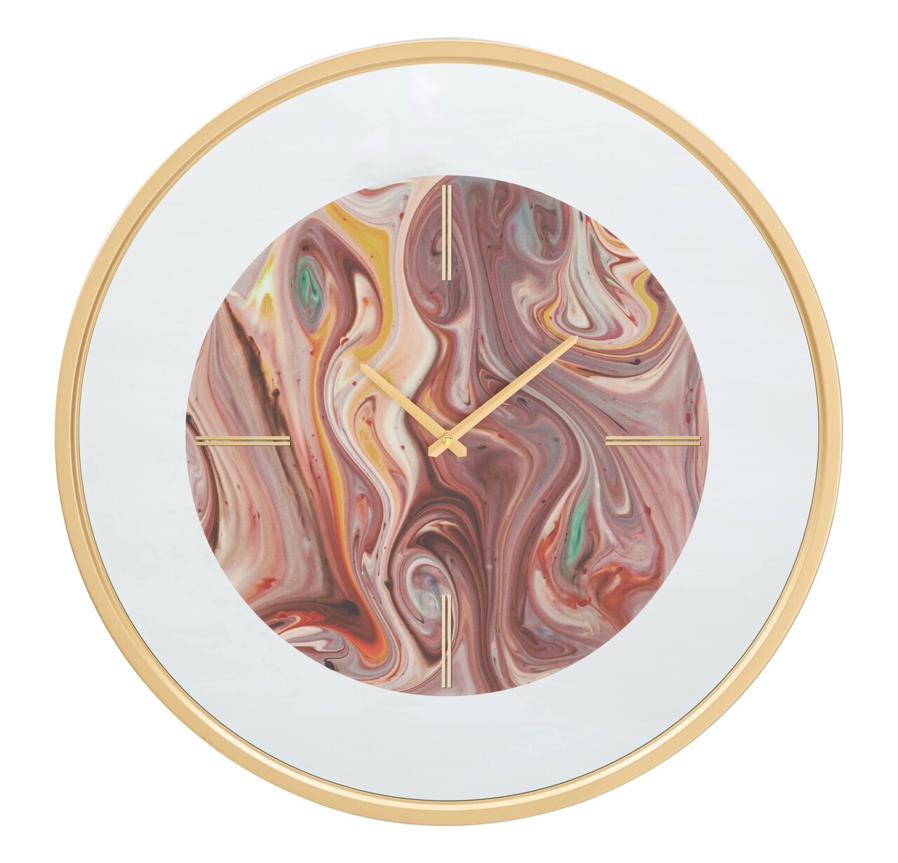 Ceas de perete Mirror Mix, Mauro Ferretti, 60 cm, fier, multicolor - imagine 7